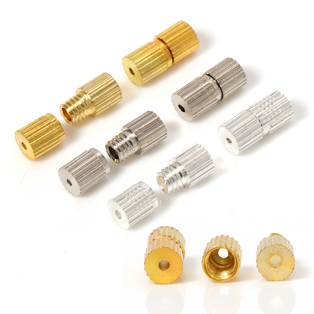 Jewelry Making With Copper Wire - 50Pcs เครื่องประดับหัวเข็มขัด1มม.สายไฟสร้อยคอสร้อยข้อมือขั้วต่อสกรูปิดผลการค้นหาสำหรับ Diy เครื่องประดับทำอุปกรณ์