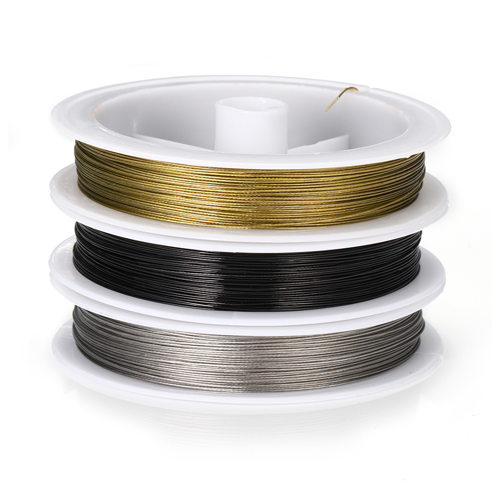 Jewelry Making With Copper Wire - 7-35 เมตร/ม้วนลวดสแตนเลส 0.3/0.45/0.5/0.6 มม.Tiger TAIL Beading
