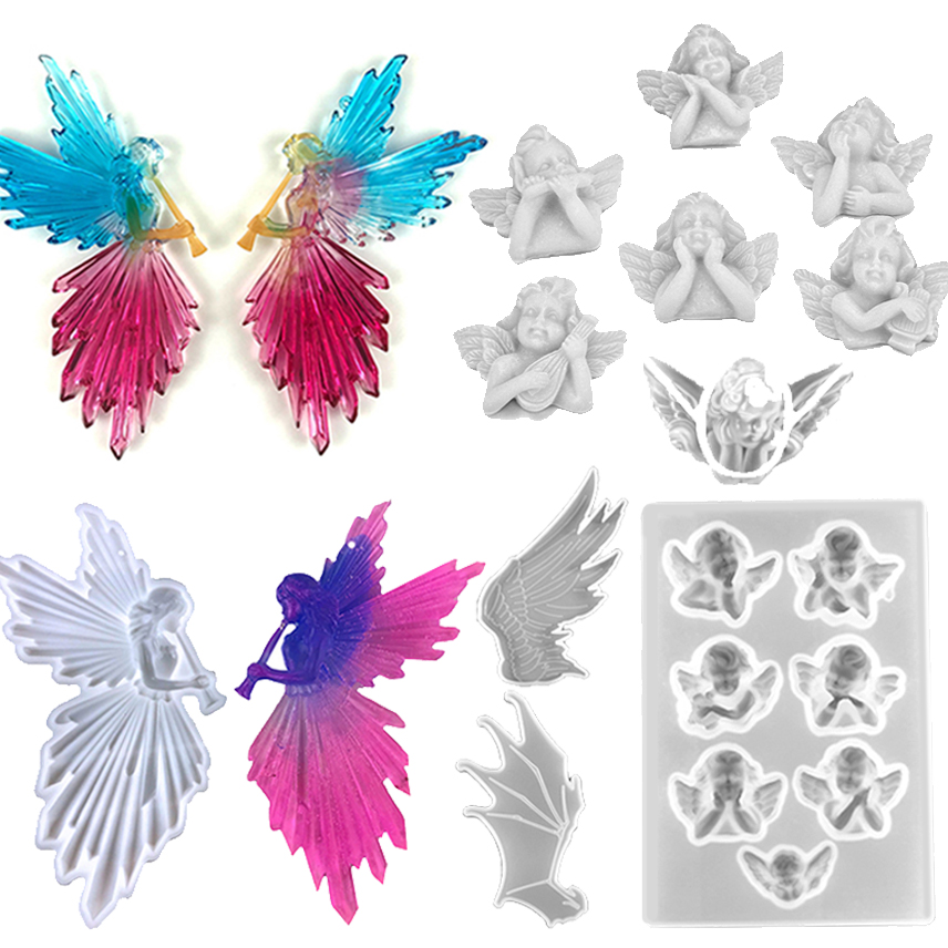 Jewelry Making Tools List - ใหม่ Angel Devil Wing Moon แม่พิมพ์ซิลิโคน