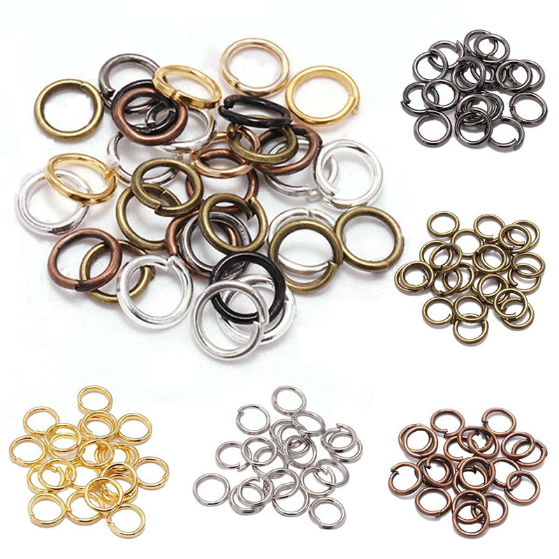 Jewelry Making Closed Jump Rings - 200 ชิ้น/ล็อต 3-12 มม.แยกแหวนตัวเชื่อมต่อเครื่องประดับทําวัสดุ DIY อุปกรณ์เสริมสําหรับเครื่องประดับหาขายส่ง