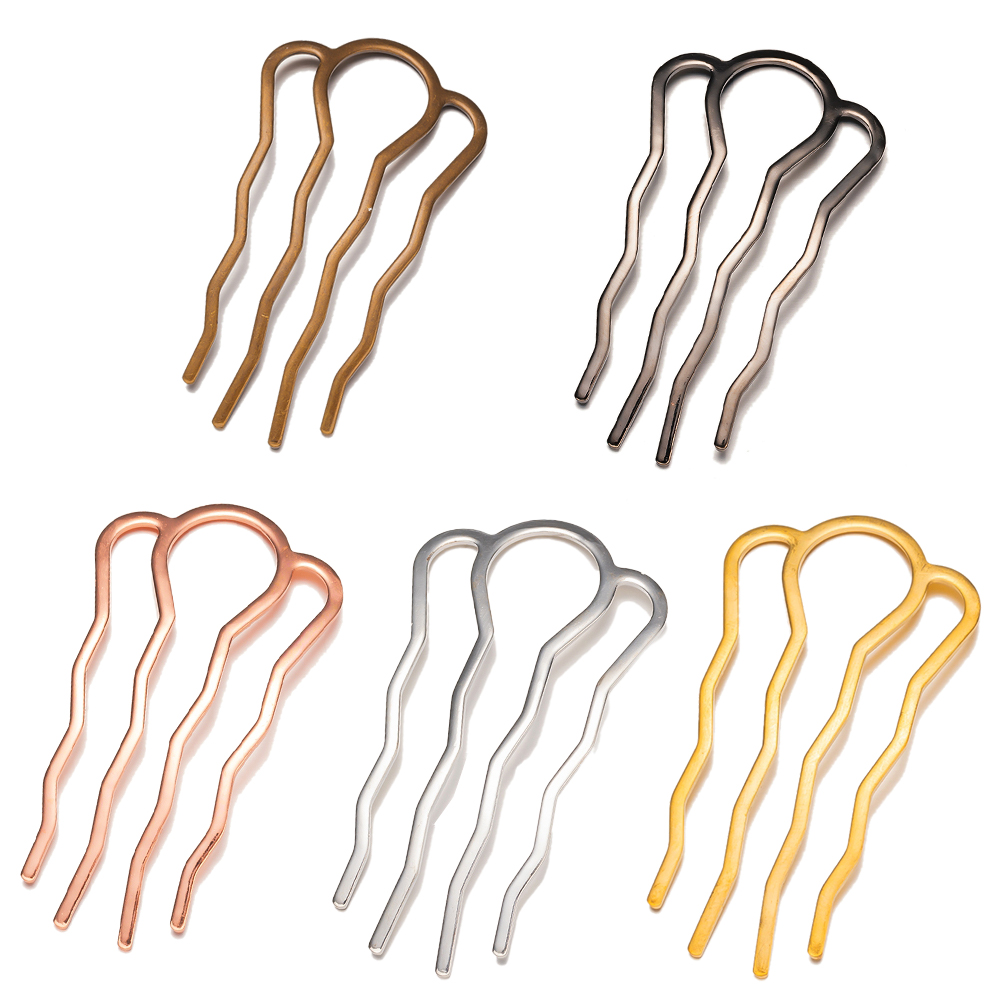 Jewelry Making Tools List - ปิ่นปักผมรูปตัวยู5ชิ้นหวีซี่รูปตัวยู4ซี่สำหรับผู้หญิงเครื่องมือจัดแต่งทรงผมเครื่องประดับทำเครื่องประดับ