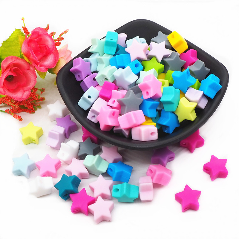 Jewelry Making For Dummies - Chengkai 100pcs 15mm ซิลิโคน Star Teether