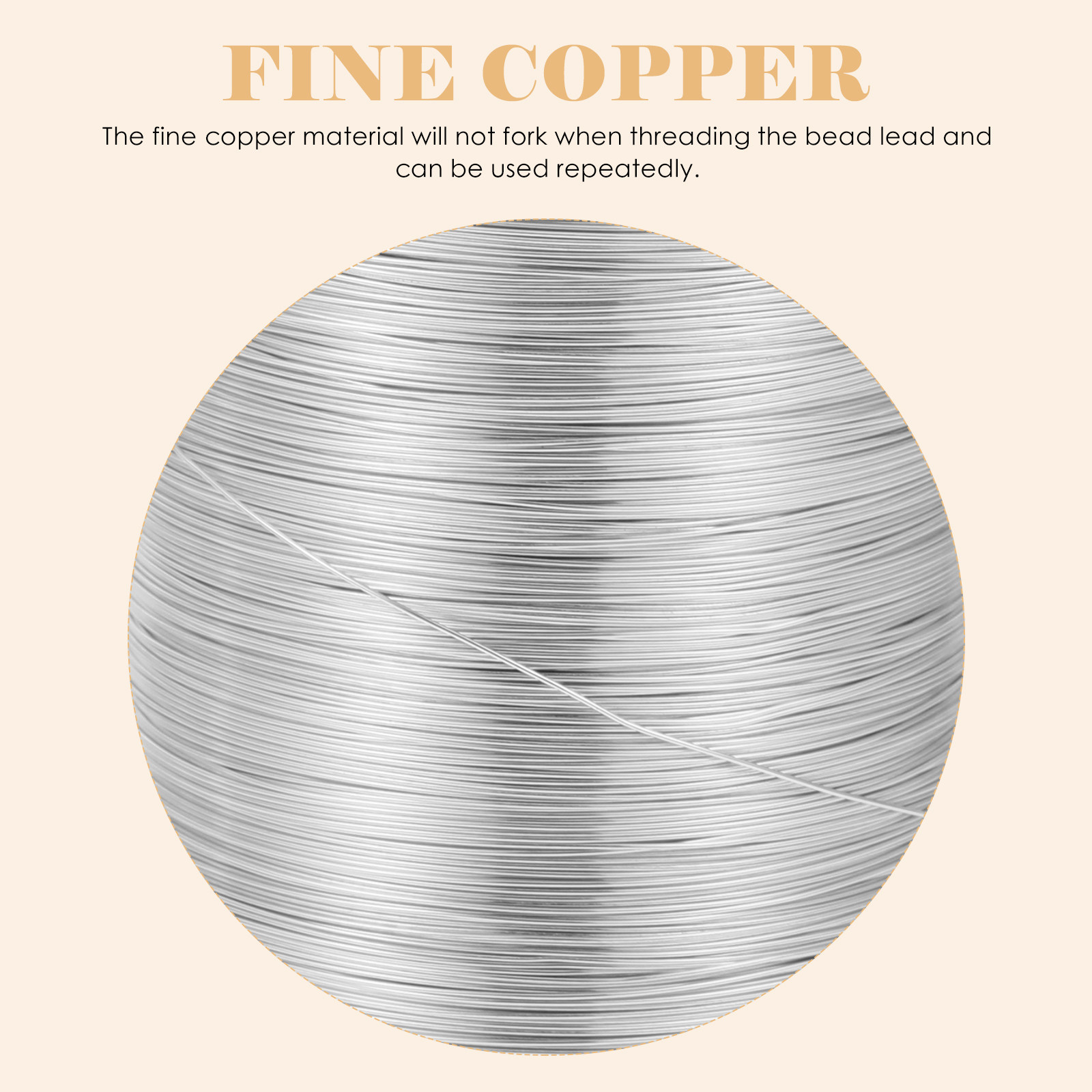 Jewelry Making With Copper Wire - ลวดสำหรับร้อยลูกปัดและงานประดิษฐ์ ยืดหยุ่น ใช้ได้หลากหลาย เหมาะสำหรับงานประดิษฐ์ลูกปัดและตกแต่งในช่วงเทศกาล