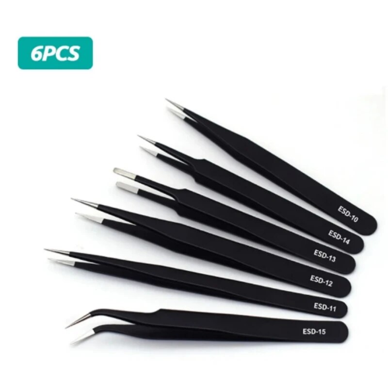 Jewelry Making Tool Kit - สแตนเลสโค้งตรงสีดําแหนบเล็บ Art Rhinestones Nipper หยิบเครื่องมือเลื่อมลูกปัดทําเครื่องมือชุดเครื่องมือ