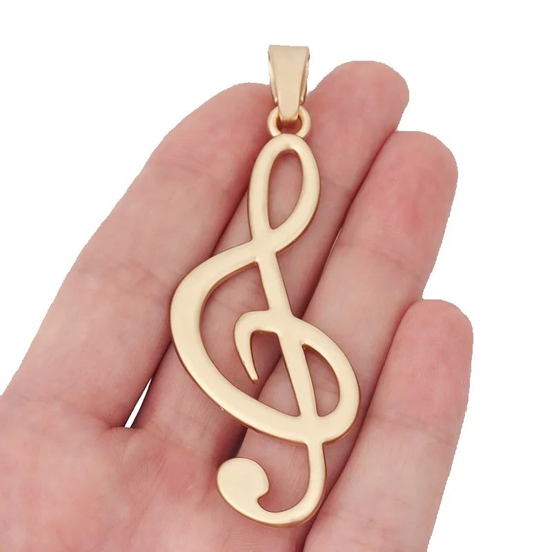 Jewelry Making Notes - 1 X Matte Gold สีขนาดใหญ่ Musical