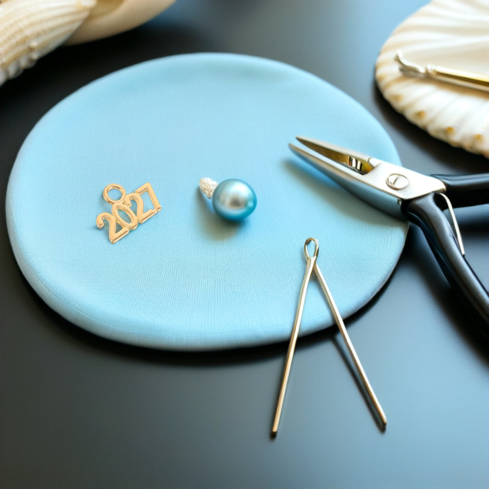 Jewelry Making Event - จี้โลหะผสม 50 ชิ้น จี้ตัวเลขเคลือบสีดำ สำหรับทำเครื่องประดับ งานรับปริญญา