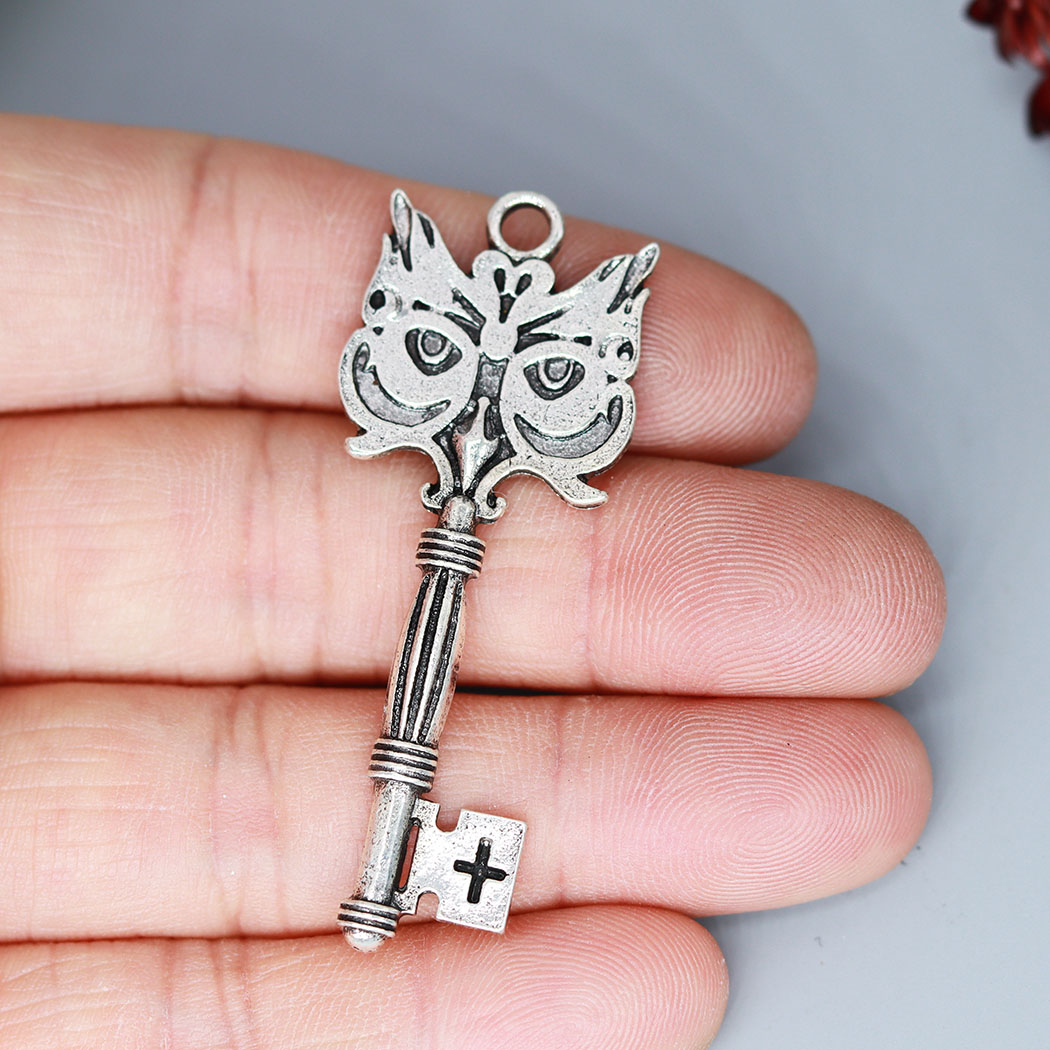 Jewelry Making Date Night - 3ชิ้น/ล็อตสัตว์น่ารักนกฮูก Key Charm จี้สำหรับสร้อยคอ DIY เครื่องประดับทำด้วยมือทำ