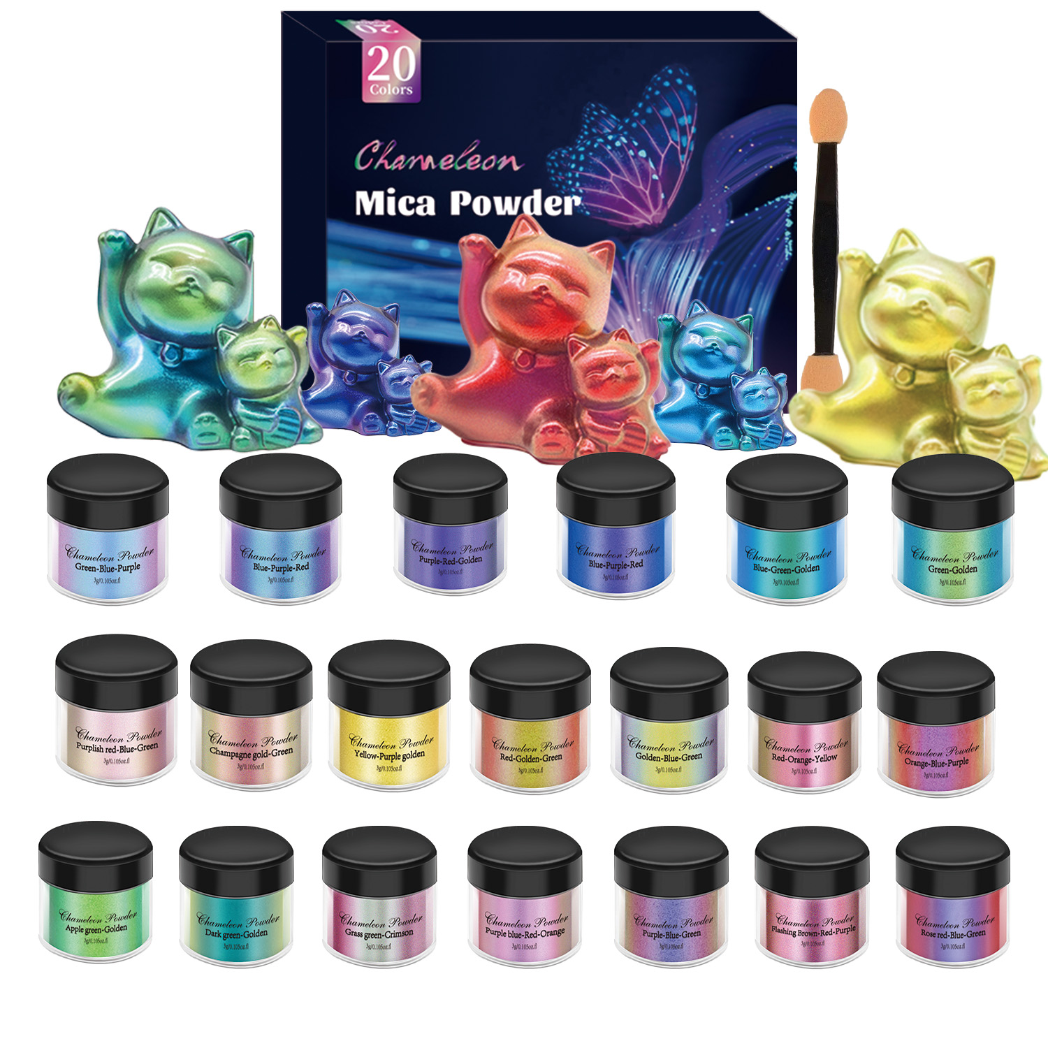 ชุดผงสีมุกเปลี่ยนสี 10/20 ชิ้น - Jewelry Making Tool Kit บทวิจารณ์และราคา
