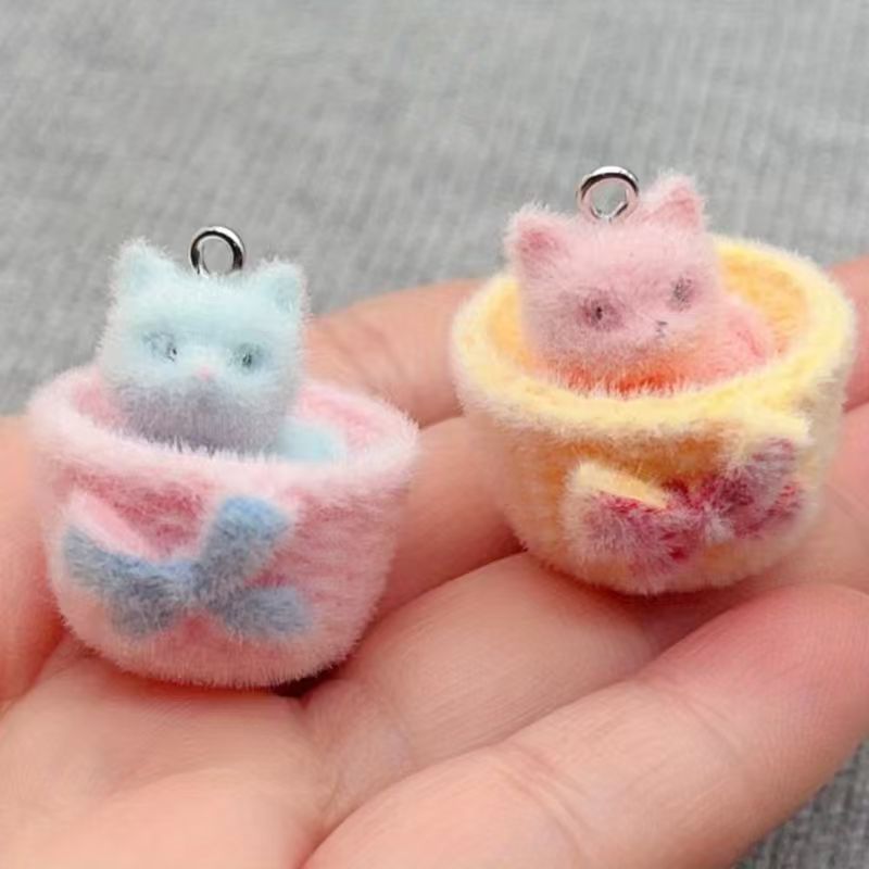 จี้แมวเรซิน 3D แบบนุ่ม 4 ชิ้น  - Jewelry Making Accessories บทวิจารณ์และราคา
