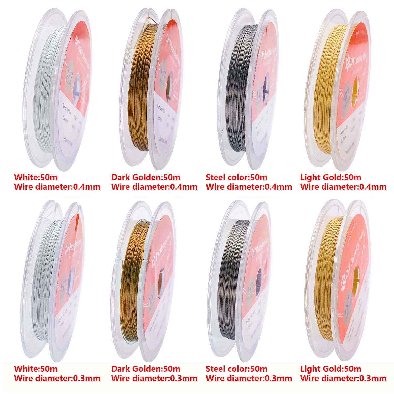 50 M สแตนเลสสตีลทองแดงลวด Colo - Jewelry Making With Copper Wire บทวิจารณ์และราคา