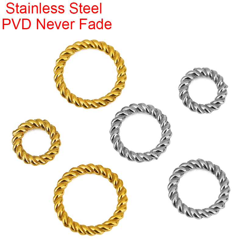 แหวนสแตนเลสสตีลเคลือบ PVD ไม่ล - Jewelry Making Closed Jump Rings บทวิจารณ์และราคา