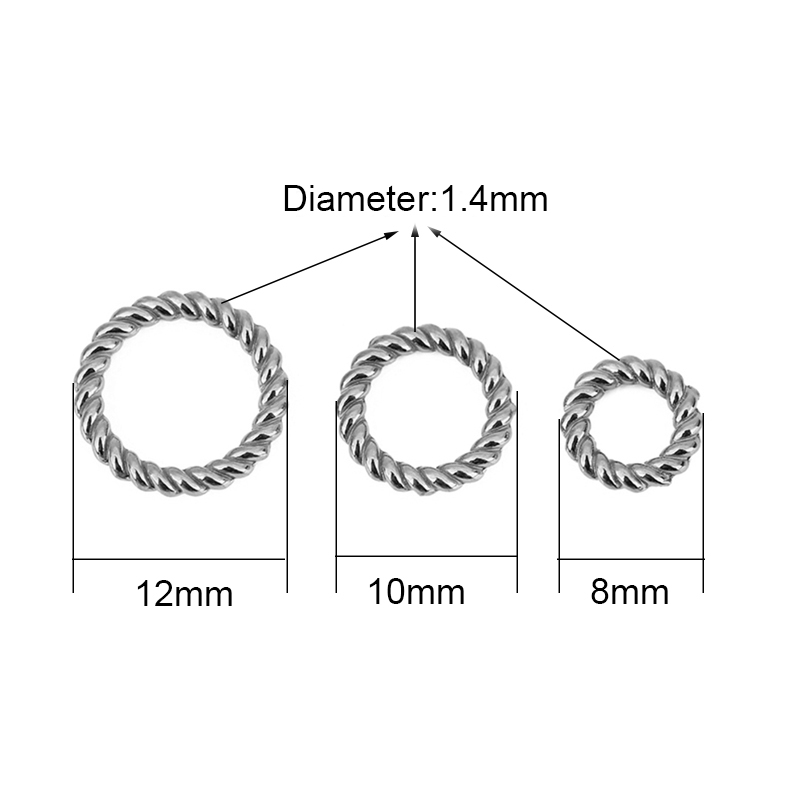 แหวนสแตนเลสสตีลเคลือบ PVD ไม่ล - Jewelry Making Closed Jump Rings บทวิจารณ์และราคา