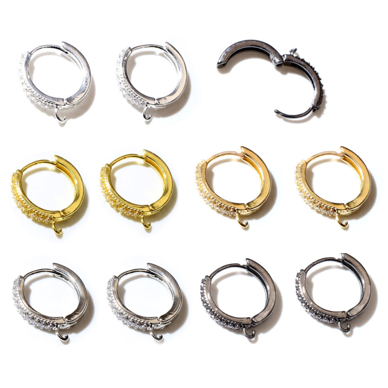 10Pcs 15Mm With Zircon Gold Si - Jewelry Making With Copper Wire บทวิจารณ์และราคา