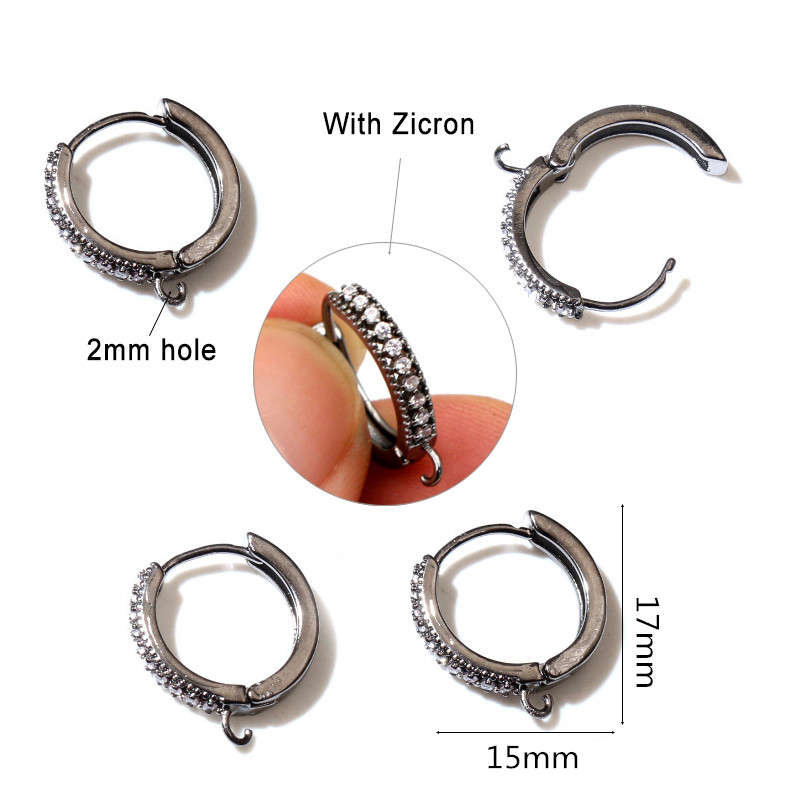 10Pcs 15Mm With Zircon Gold Si - Jewelry Making With Copper Wire บทวิจารณ์และราคา