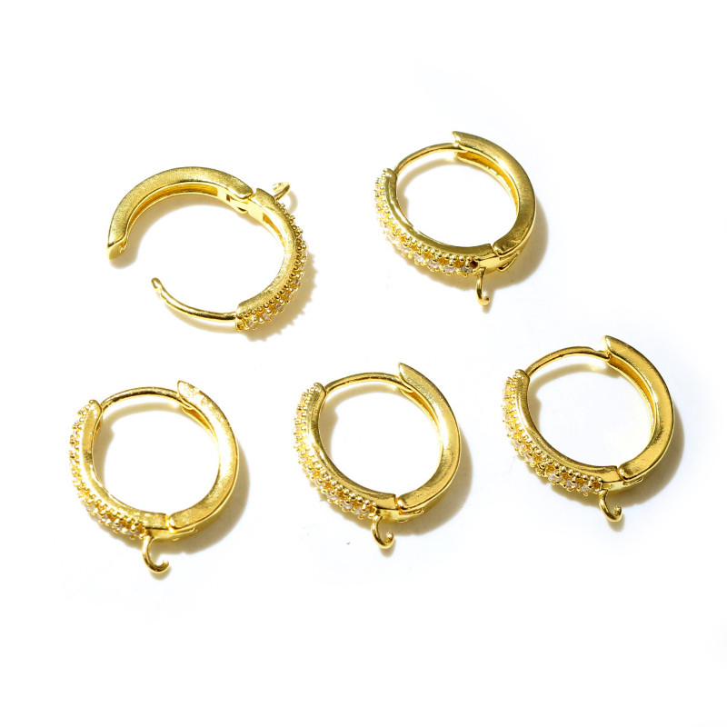 10Pcs 15Mm With Zircon Gold Si - Jewelry Making With Copper Wire บทวิจารณ์และราคา