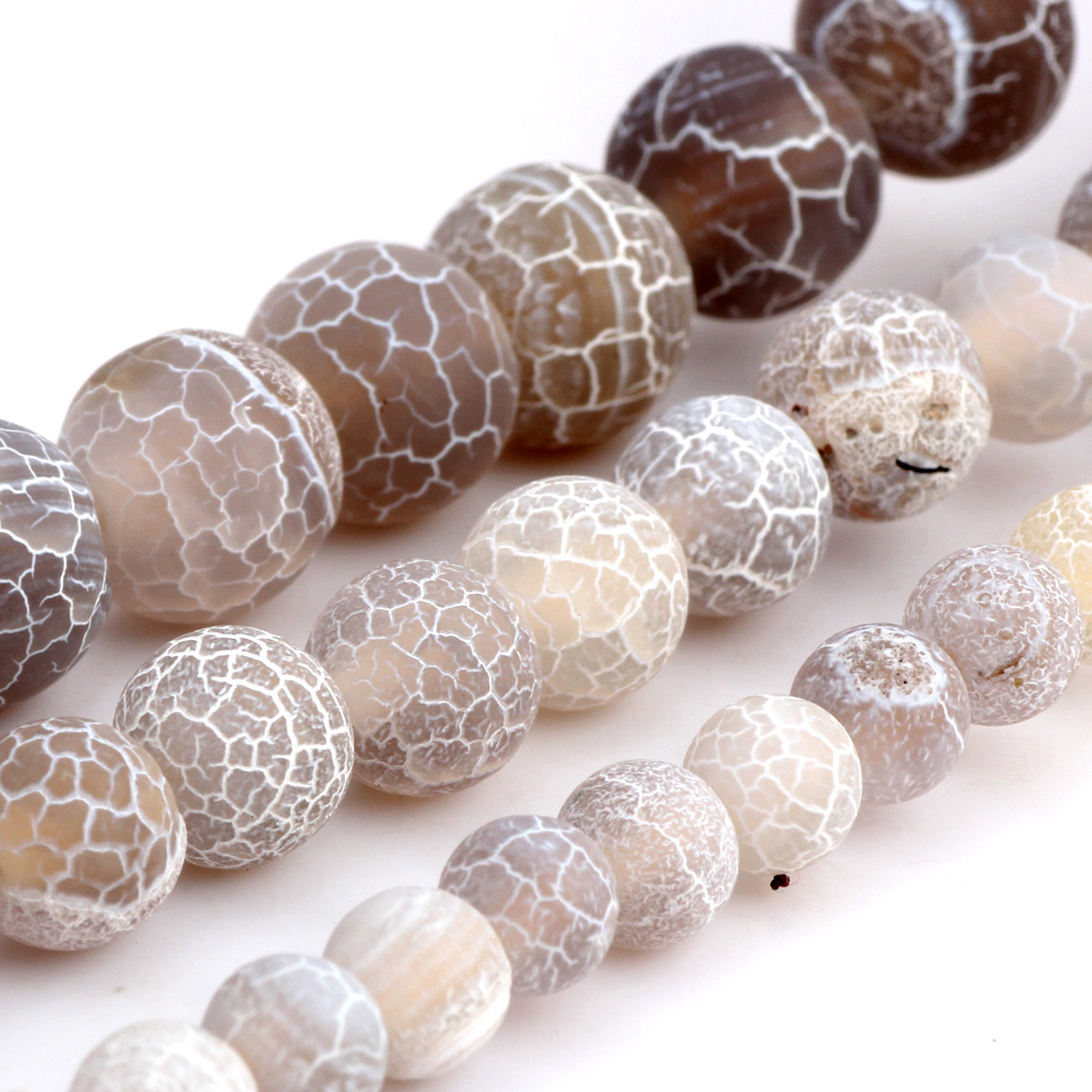 ลูกปัดไม้สนธรรมชาติลายเส้นสีขา - Jewelry Making Stones บทวิจารณ์และราคา