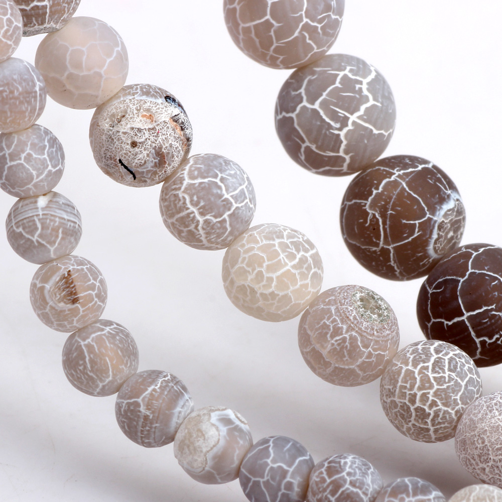 ลูกปัดไม้สนธรรมชาติลายเส้นสีขา - Jewelry Making Stones บทวิจารณ์และราคา