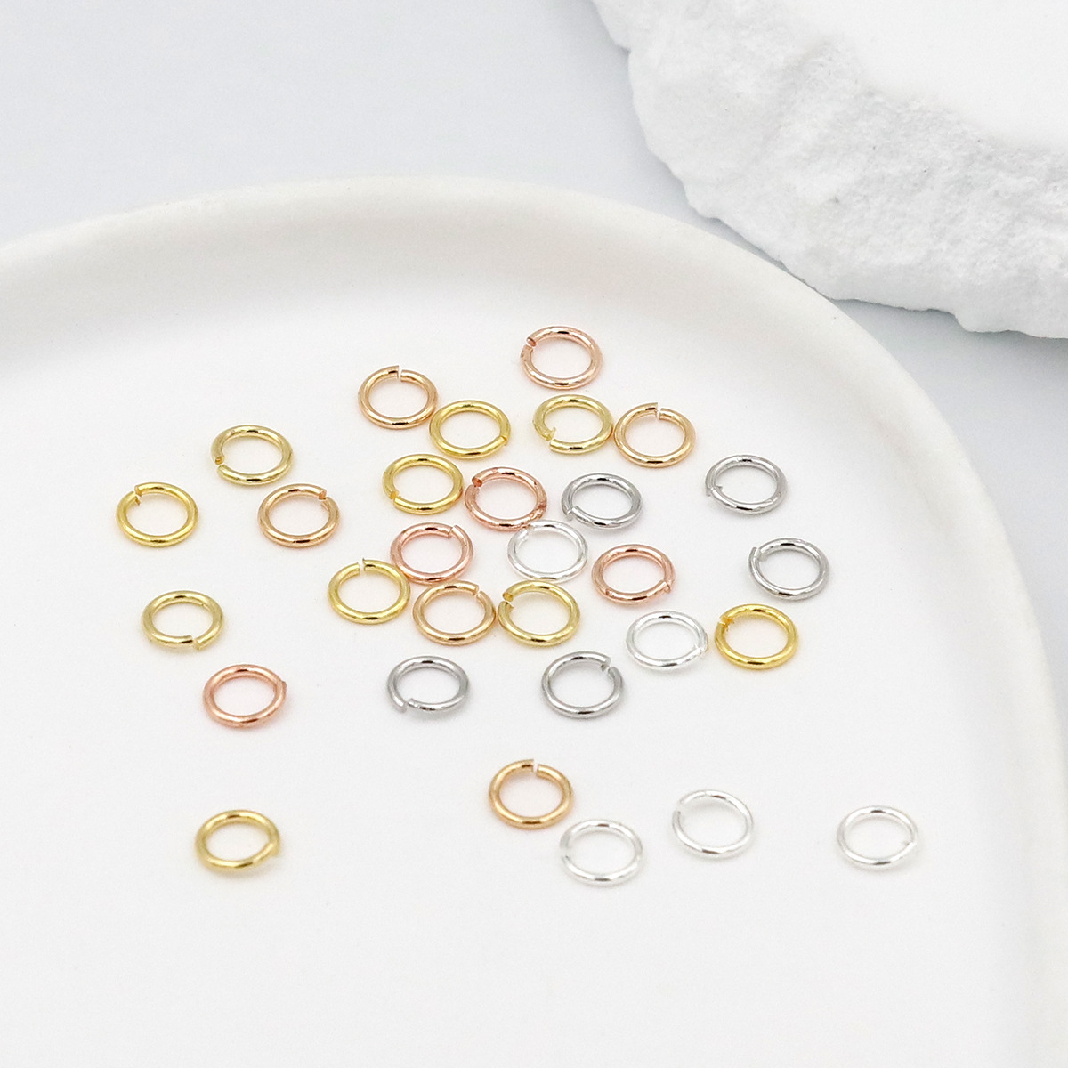 แพ็ค 925 ห่วงโลหะเงินแบบเปิด ข - Jewelry Making Closed Jump Rings บทวิจารณ์และราคา
