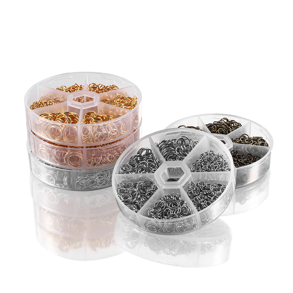 1 กล่องทองโบราณ Bronze ขนาดผสม - Jump Ring Assorted บทวิจารณ์และราคา