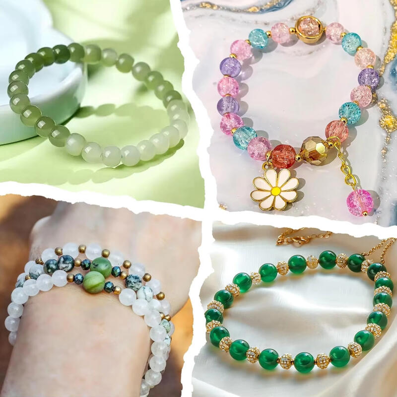 ลูกปัดแก้ว 24 สี ขนาด 6 มม. ชุ - Jewelry Making Tool Kit บทวิจารณ์และราคา