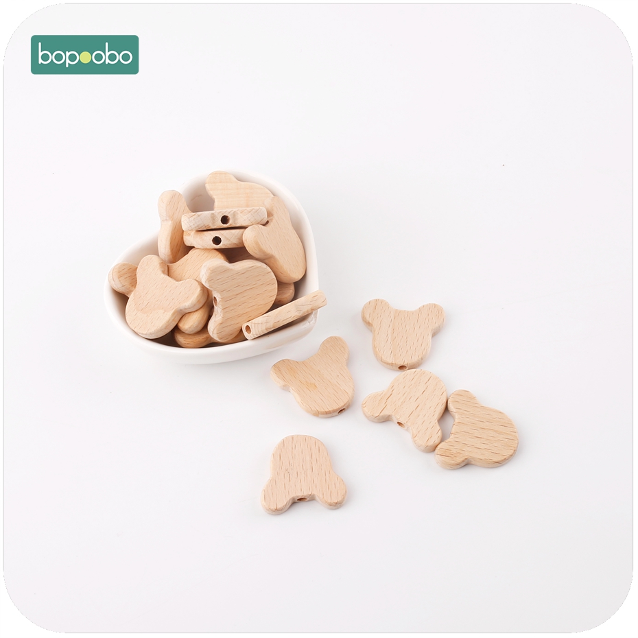 Bopoobo 10Pcs ธรรมชาติไม้หมีหั - Jewelry Making For Dummies บทวิจารณ์และราคา
