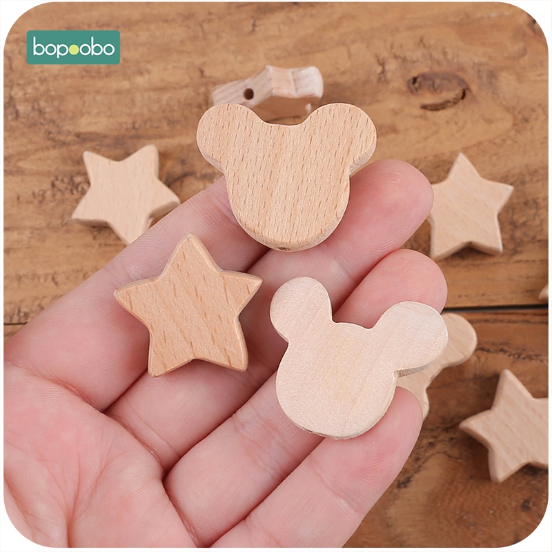 Bopoobo 10Pcs ธรรมชาติไม้หมีหั - Jewelry Making For Dummies บทวิจารณ์และราคา
