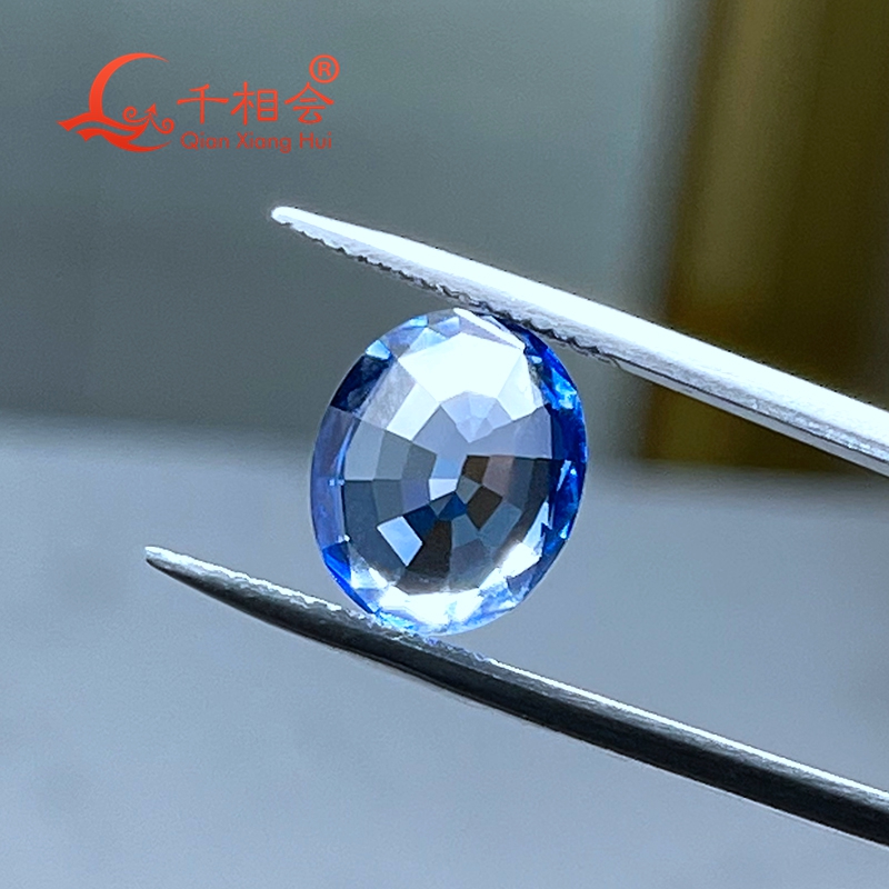 ไพลินสีฟ้าอ่อนมาก ทรงรี ผลิตใน - Jewelry Making Light บทวิจารณ์และราคา
