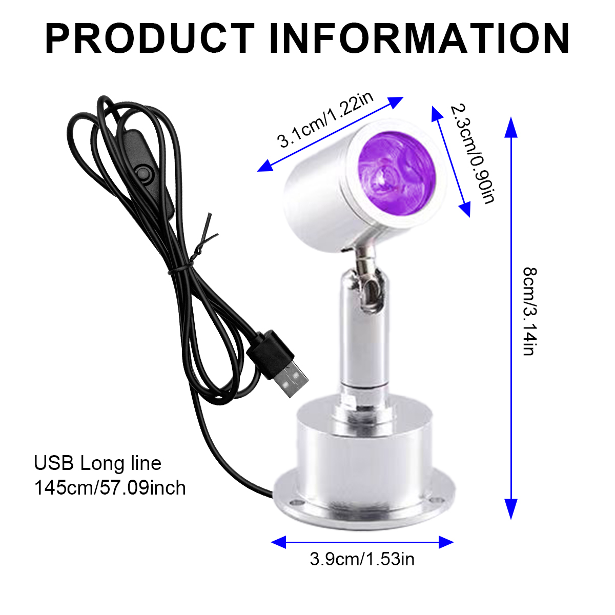 ไฟสปอตไลท์ LED สีดำ, โคมไฟตั้ง - Jewelry Making Light บทวิจารณ์และราคา