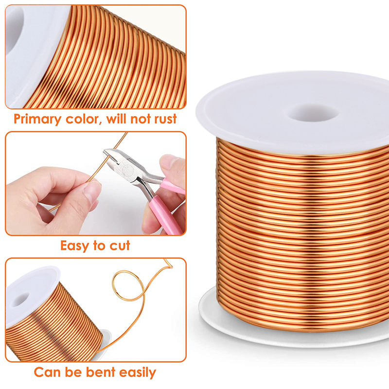 1-3 ม้วนทองแดงอ่อนสําหรับ Elec - Jewelry Making With Copper Wire บทวิจารณ์และราคา