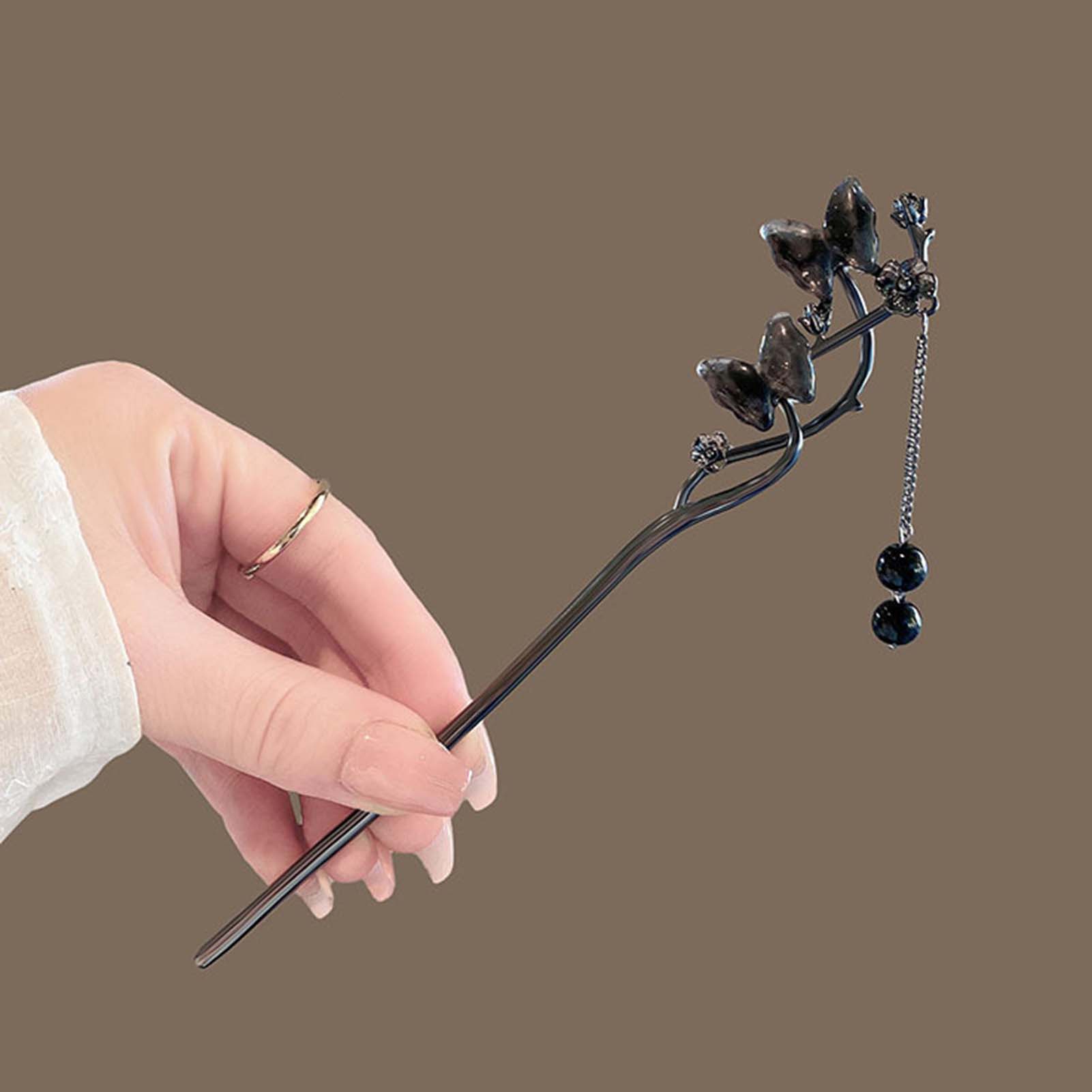 กิ๊บติดผมแบบคลาสสิก ลายดอกไม้ส - Jewelry Making Metals บทวิจารณ์และราคา