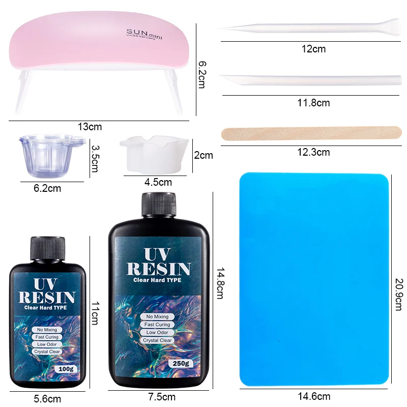 Hard UV เรซิ่นกาวชุด Fast Curi - Jewelry Making Tool Kit บทวิจารณ์และราคา
