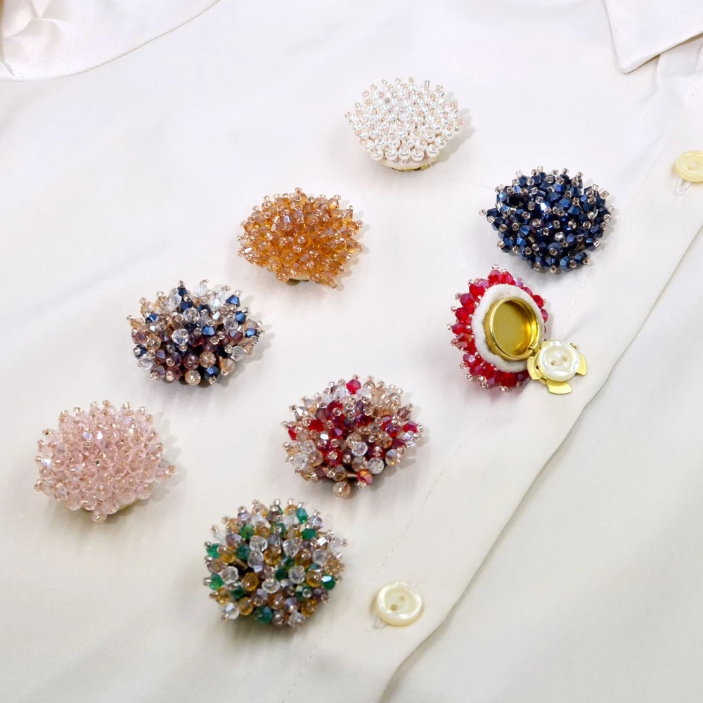 ตัวครอบกระดุมแบบหรูหรา 2 ชิ้น  - Jewelry Making Accessories บทวิจารณ์และราคา
