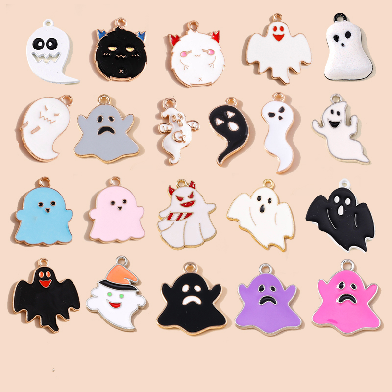 จี้ผีฮาโลวีนเลสลี 10 ชิ้น สำหร - Jewelry Making Date Night บทวิจารณ์และราคา