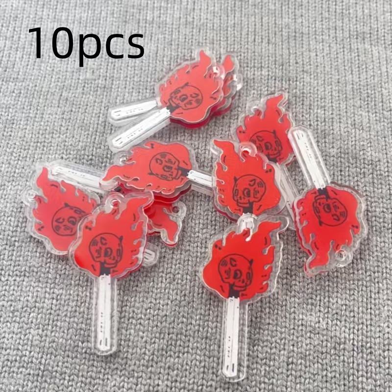 จี้อะคริลิคทรงหัวกะโหลก 10 ชิ้ - Jewelry Making Accessories บทวิจารณ์และราคา
