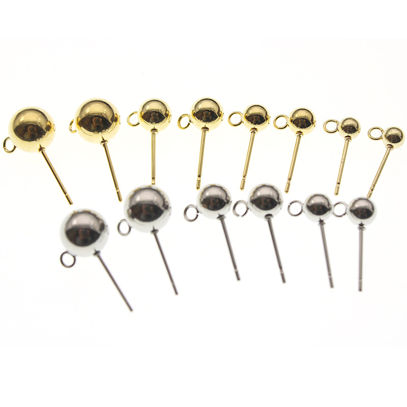 ต่างหูแบบหมุดกลมสแตนเลส 20 ชิ้ - Jewelry Making Accessories บทวิจารณ์และราคา