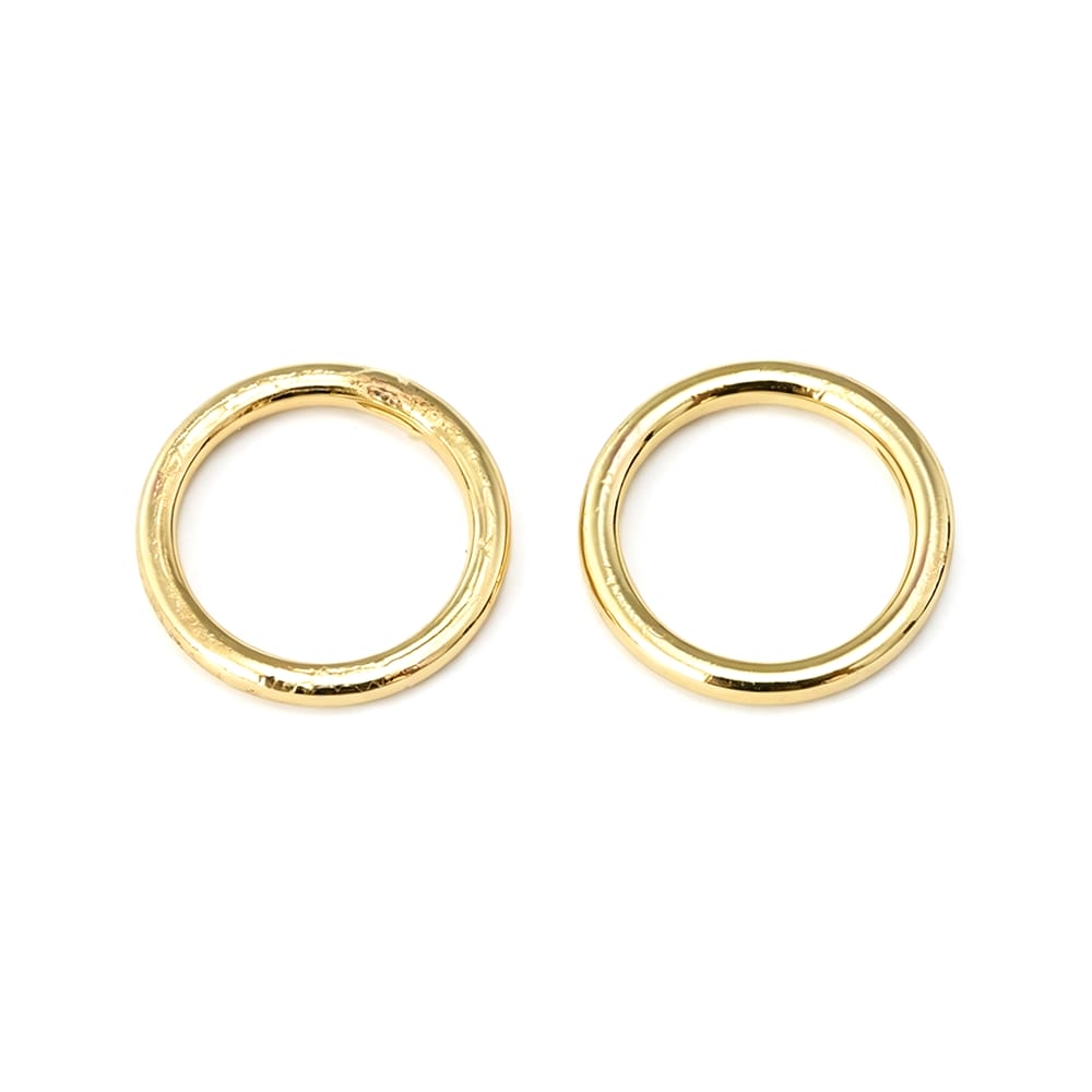 4~14.5 มม. ลวดกลมทองเหลืองสีทอ - Jewelry Making Closed Jump Rings บทวิจารณ์และราคา