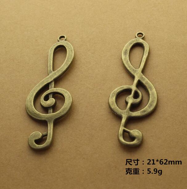2 ชิ้น จี้โน้ตดนตรีขนาดใหญ่ 61 - Jewelry Making Notes บทวิจารณ์และราคา