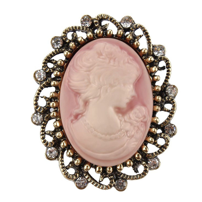 Vintage Queen 'S Cameo ความงาม - Head Pin Assorted บทวิจารณ์และราคา