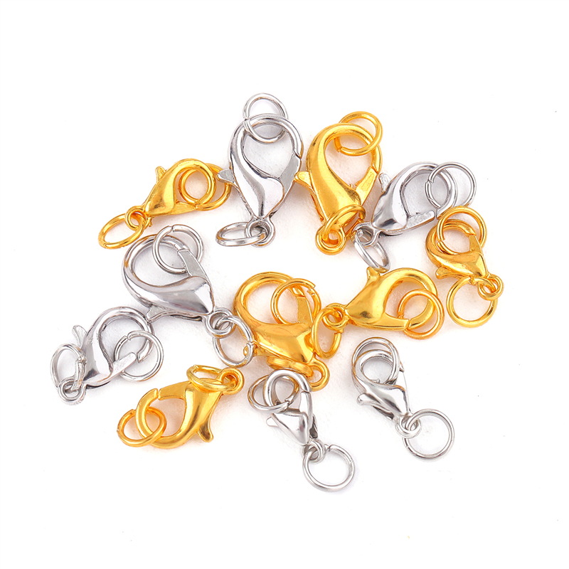 ตัวล็อกแบบก้ามปูสแตนเลสขนาด 10 - Jewelry Making Closed Jump Rings บทวิจารณ์และราคา
