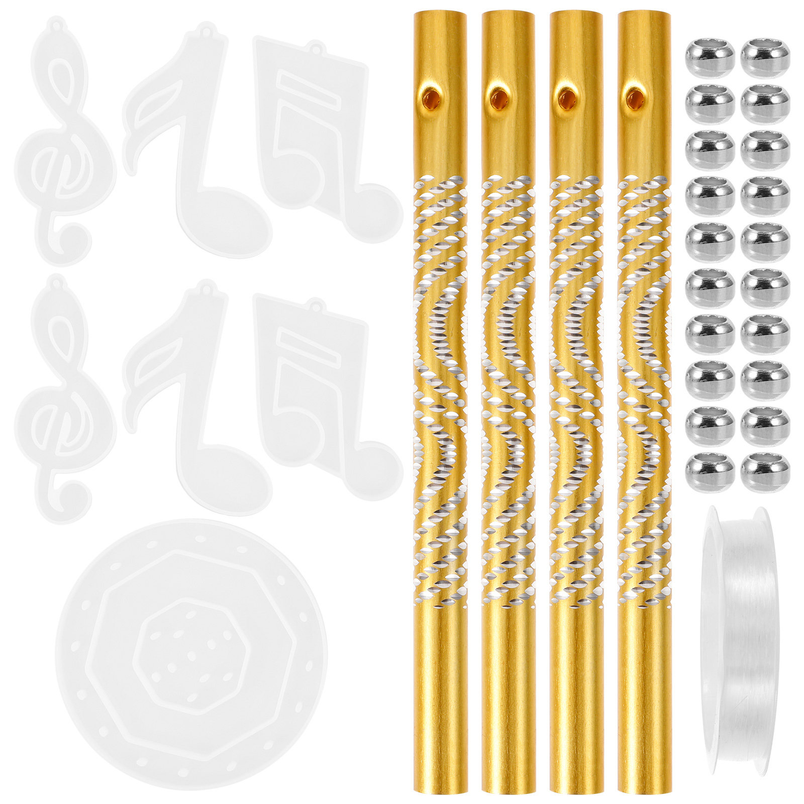 1 ชุด แม่พิมพ์ซิลิโคนรูปโน้ตดน - Jewelry Making Notes บทวิจารณ์และราคา