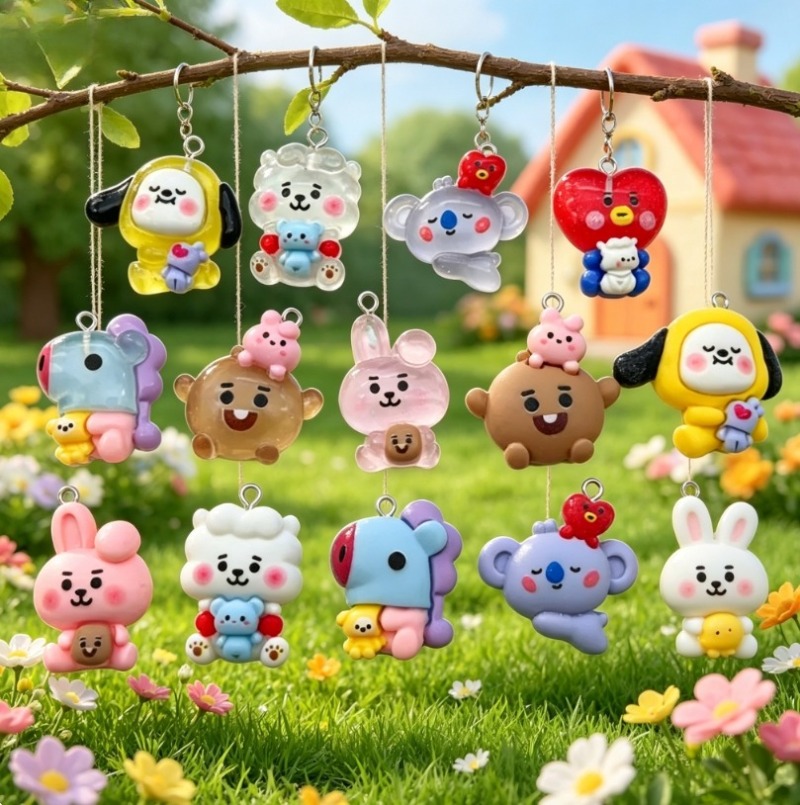 ชุด 7 ชิ้น BT21 ชาร์มการ์ตูนเร - Jewelry Making Accessories บทวิจารณ์และราคา