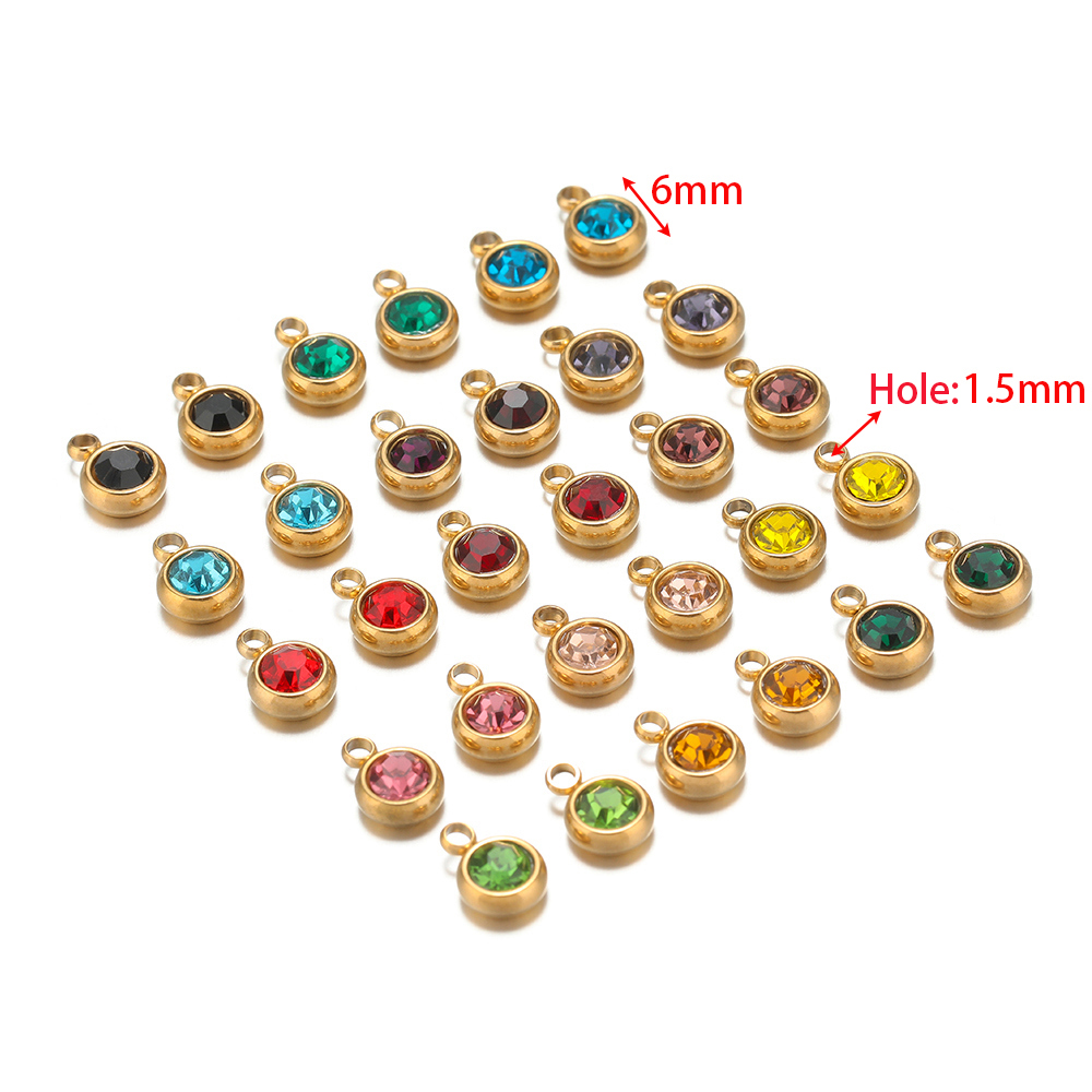 จี้ลูกปัดเพทาย 20 ชิ้น สแตนเลส - Jewelry Making Stones บทวิจารณ์และราคา