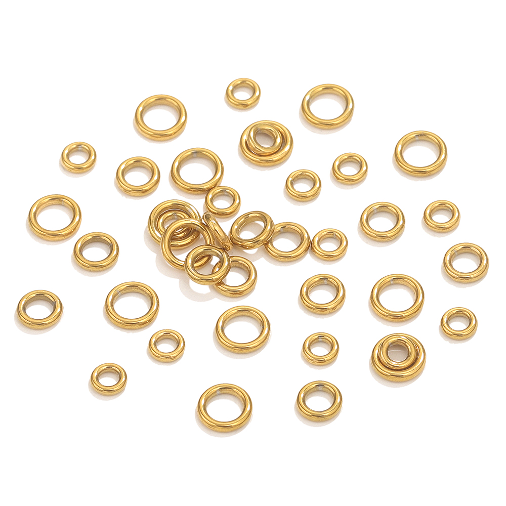 50pcs สแตนเลสสตีล O แหวนทอง Pl - Jewelry Making Closed Jump Rings บทวิจารณ์และราคา