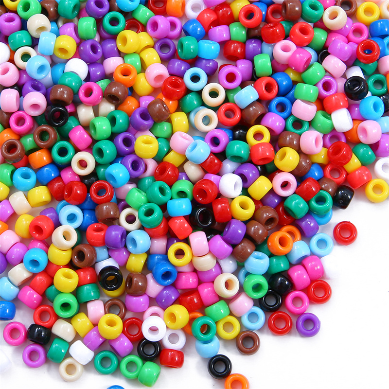 ลูกปัดอะคริลิกพลาสติกสีพื้นขนา - Jewelry Making 4 Year Old บทวิจารณ์และราคา