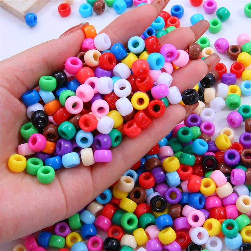 ลูกปัดอะคริลิกพลาสติกสีพื้นขนา - Jewelry Making 4 Year Old บทวิจารณ์และราคา