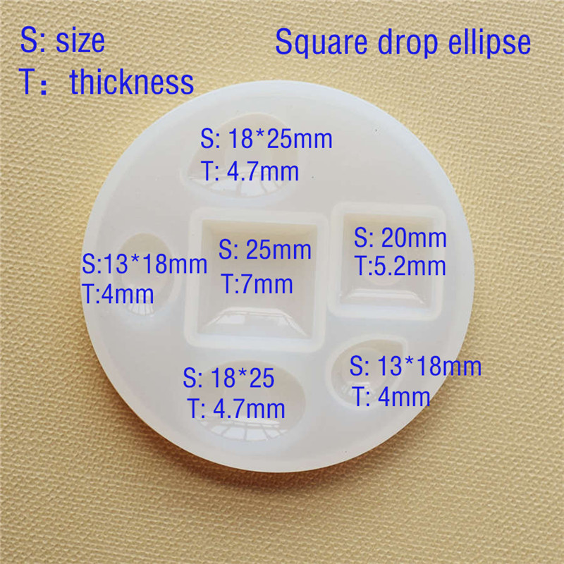 แม่พิมพ์ซิลิโคนครึ่งลูก Oblate - Jewelry Making Tools List บทวิจารณ์และราคา