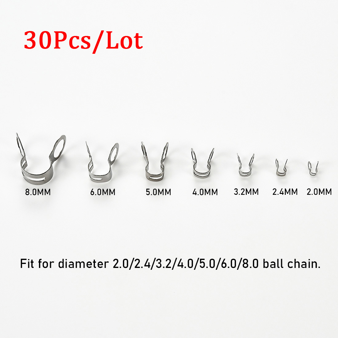 30 ชิ้นสแตนเลสสตีล Ball Chain  - Jewelry Making Metals บทวิจารณ์และราคา