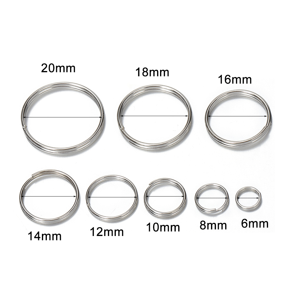 50 ชิ้น 6/8/10/12/14/16/18/20  - Jewelry Making Closed Jump Rings บทวิจารณ์และราคา