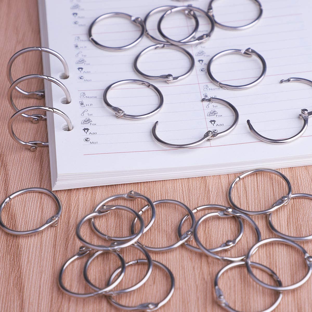 2-10pcs แหวนโลหะ Binder 15-80  - Jump Ring Assorted บทวิจารณ์และราคา