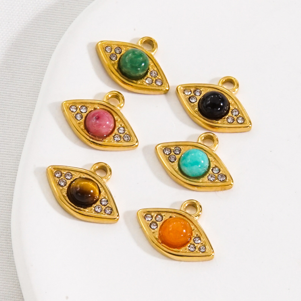 3ชิ้นจี้หินธรรมชาติ12X9มม. จี้ - Jewelry Making Stones บทวิจารณ์และราคา
